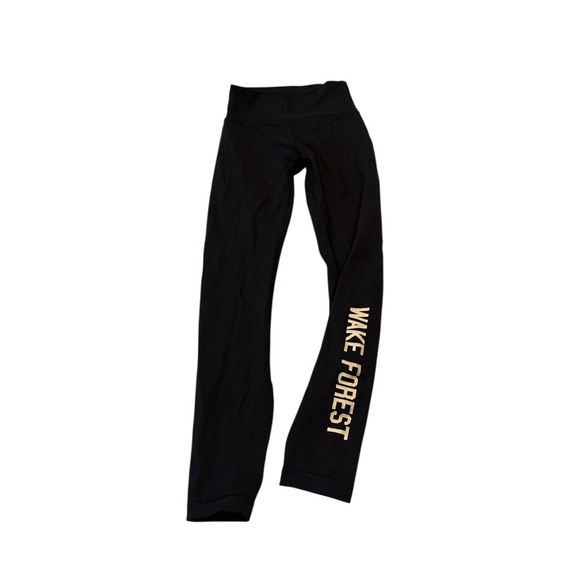 Lululemon Wake Forest University Black Leggings size 4 - Picture 1 of 6